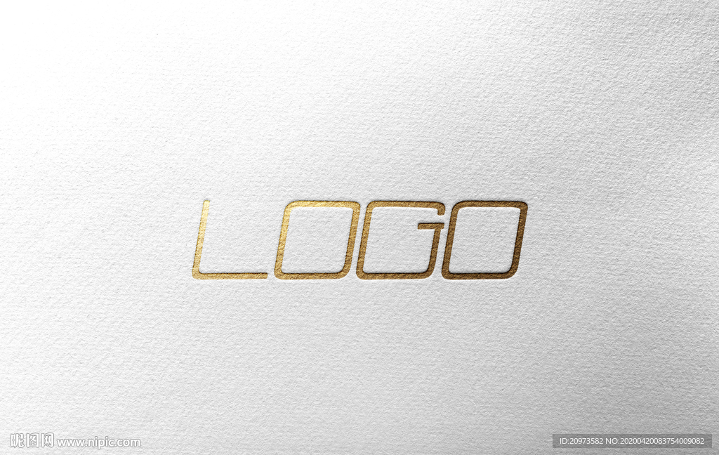 大气金色LOGO样机素材