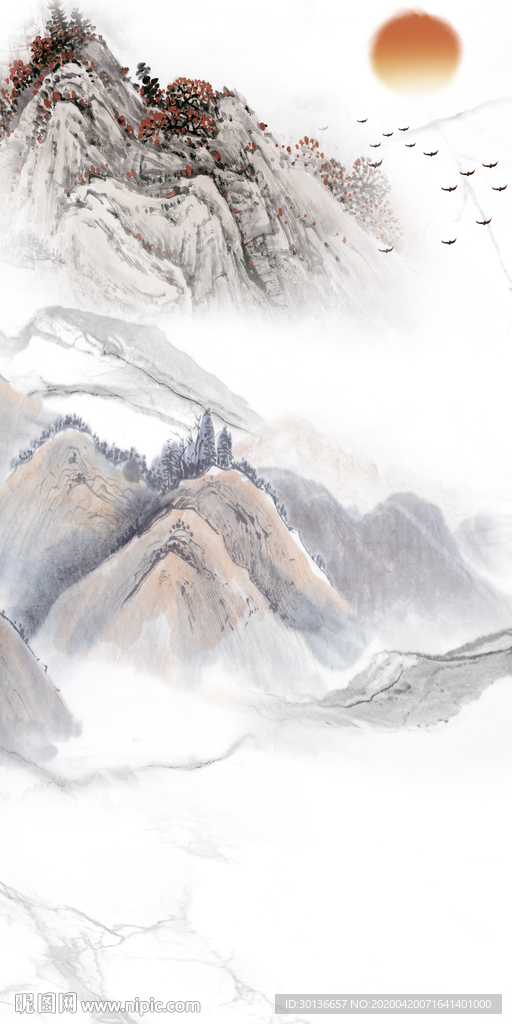 简约轻奢玄关画 TIF分层