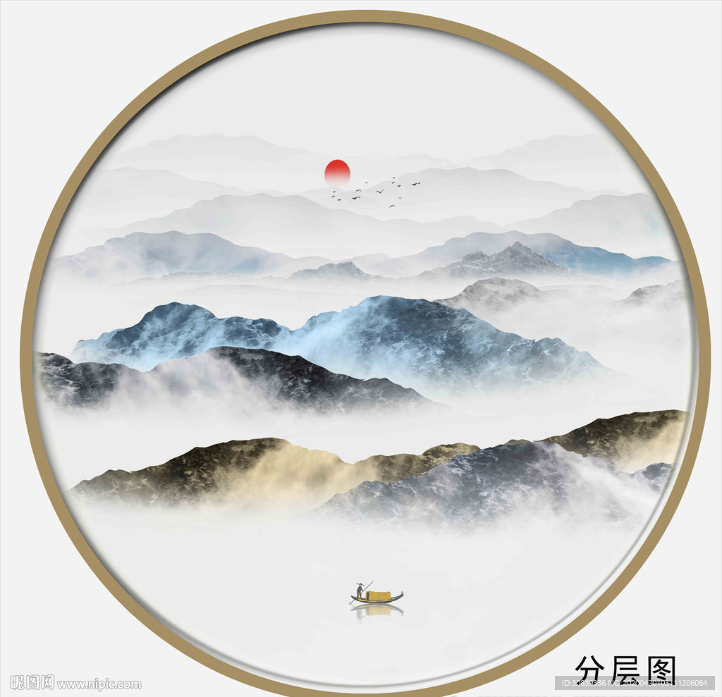 中国风山水