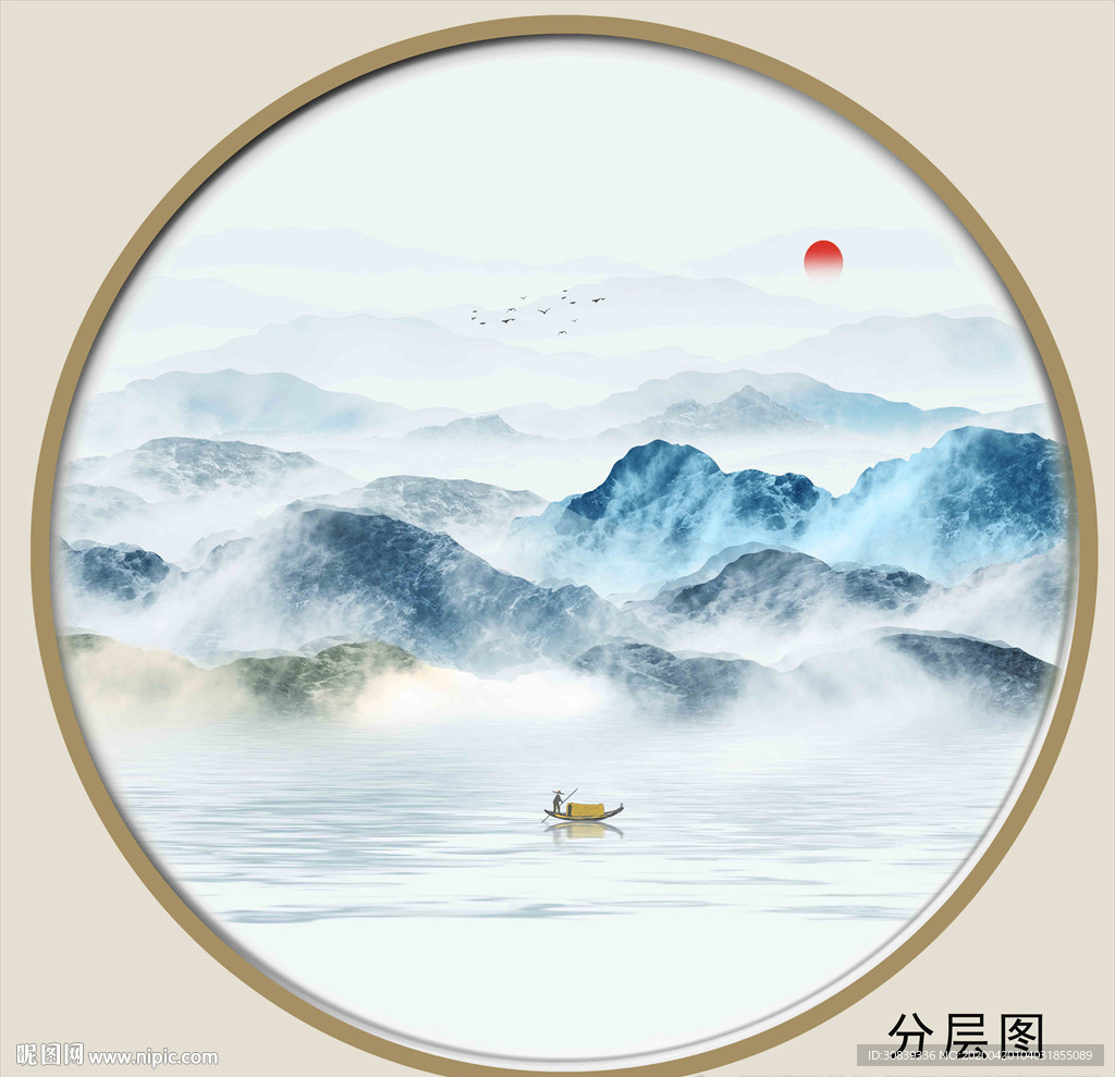 新中式抽象画