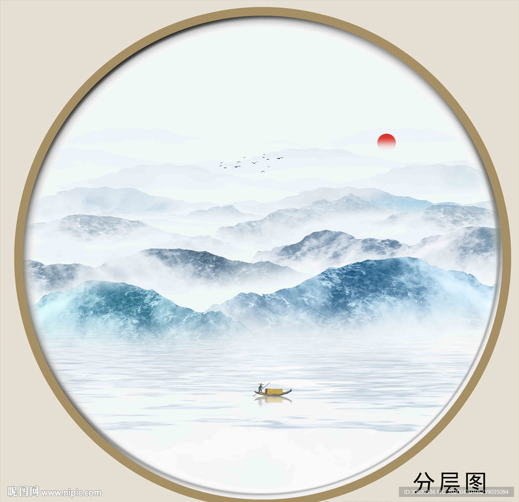 中国风山水