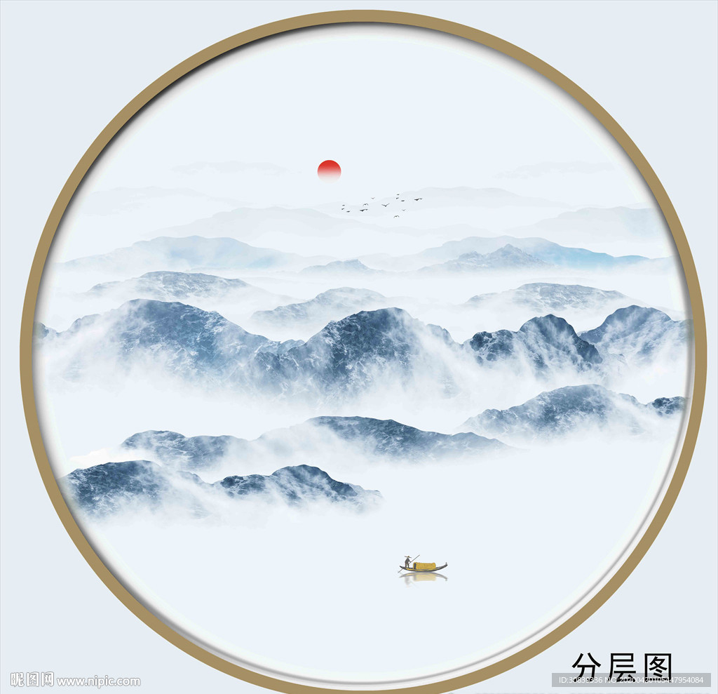 新中式抽象画
