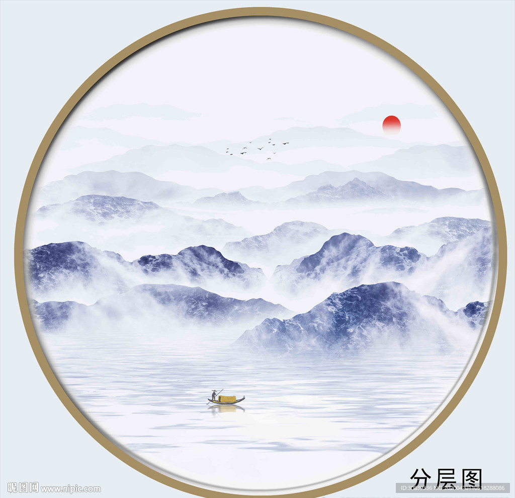 新中式抽象画