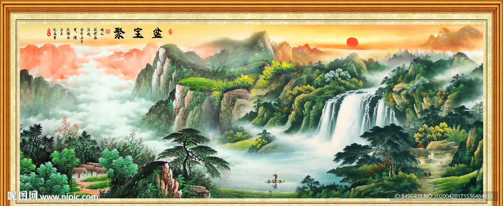 山水国画山水山水画
