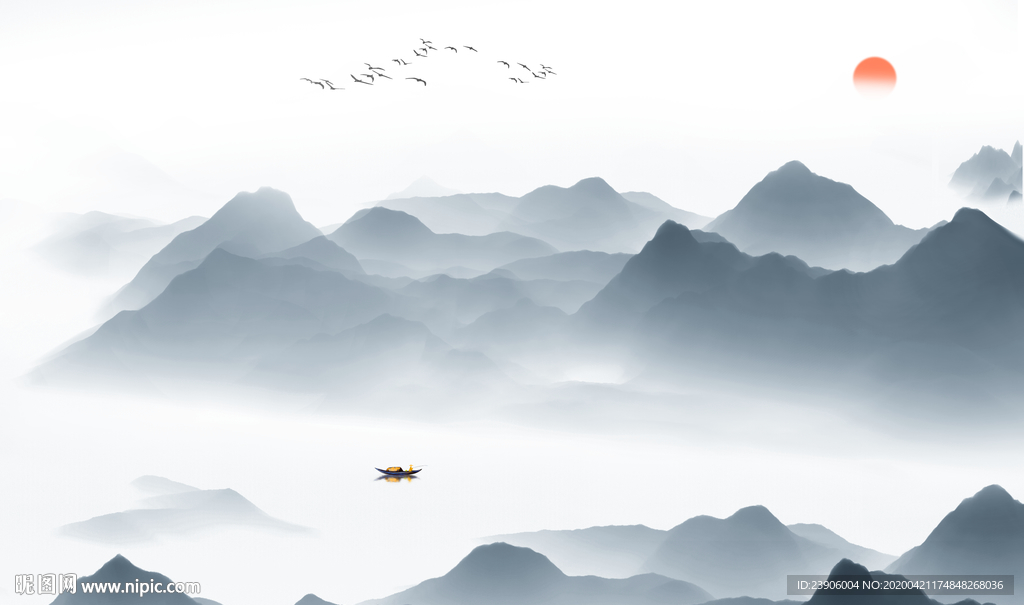 山水壁纸 山水背景墙