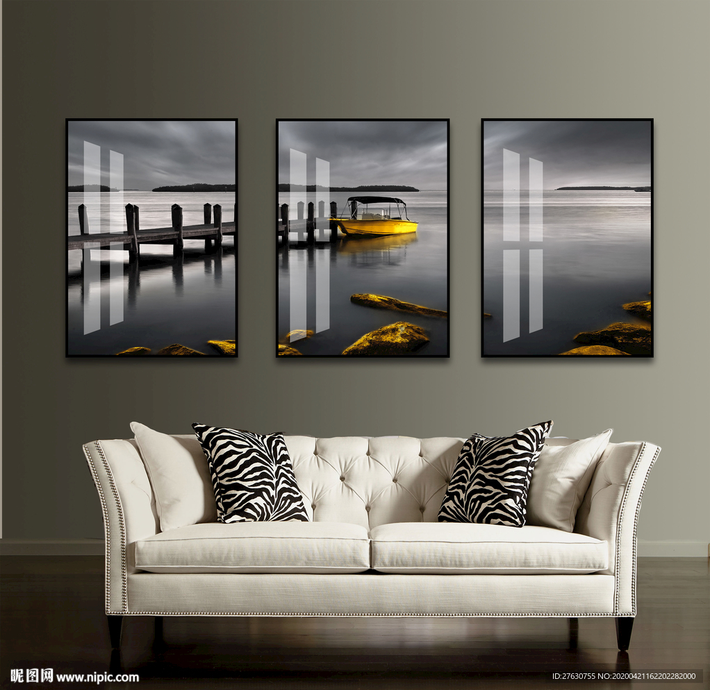 现代简约抽象装饰画