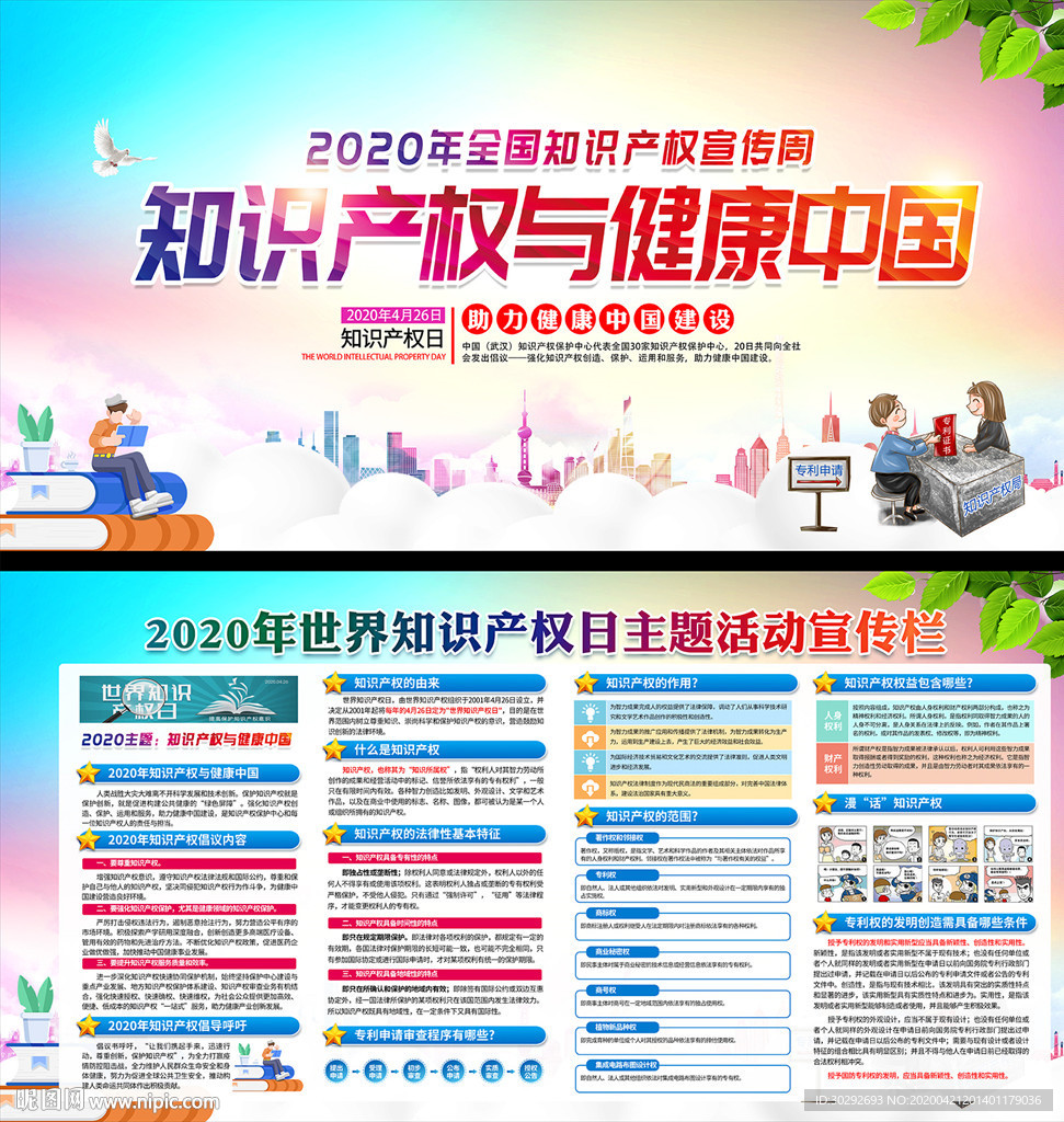 知识产权日宣传展板