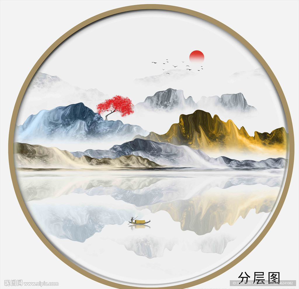 酒店水墨装饰画