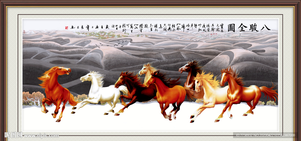 八骏全图
