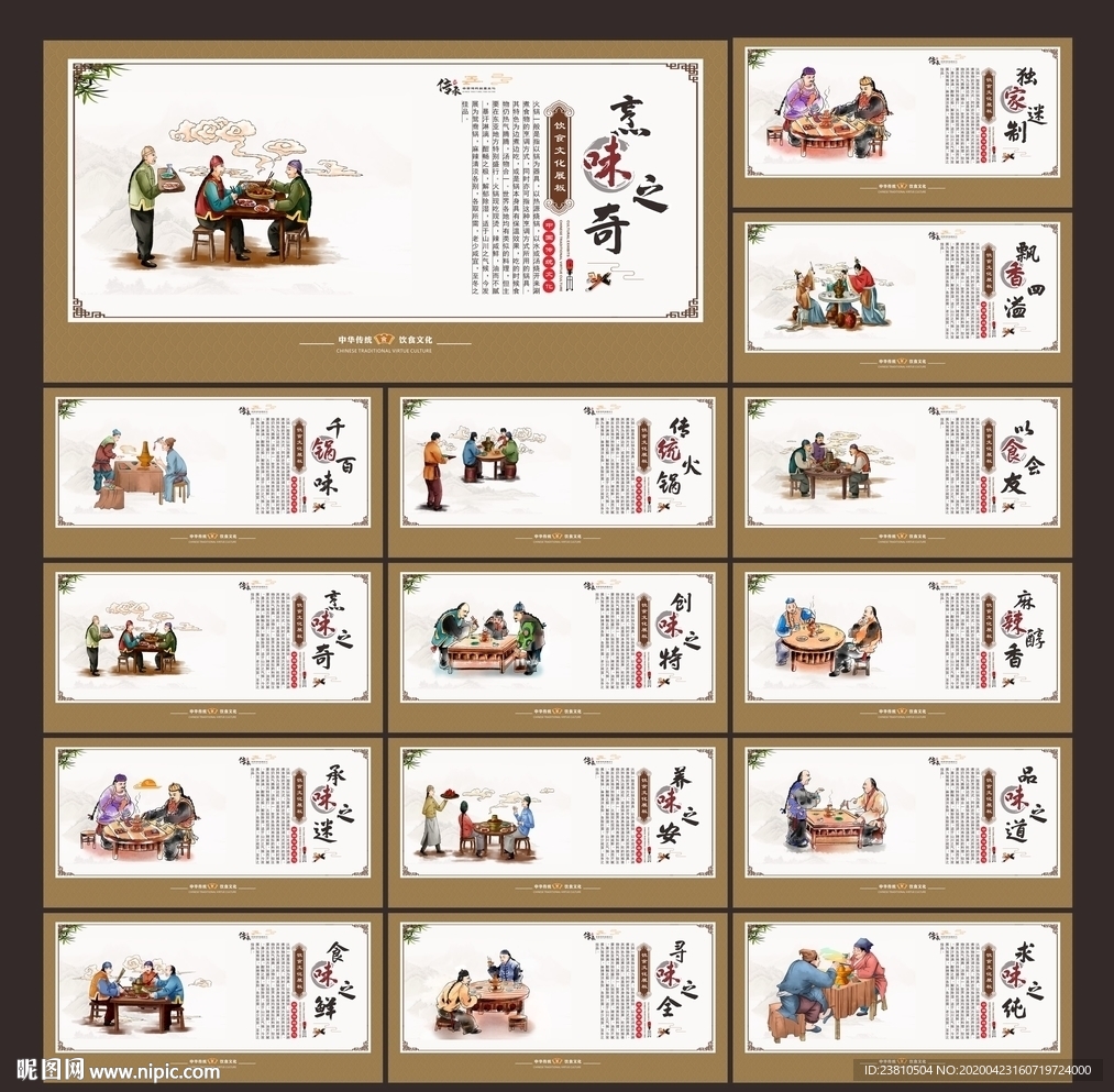 火锅展板