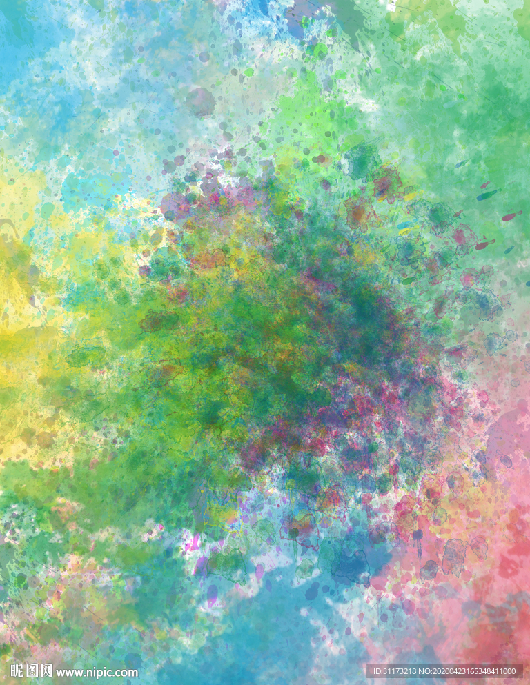 艺术水彩抽象装饰画