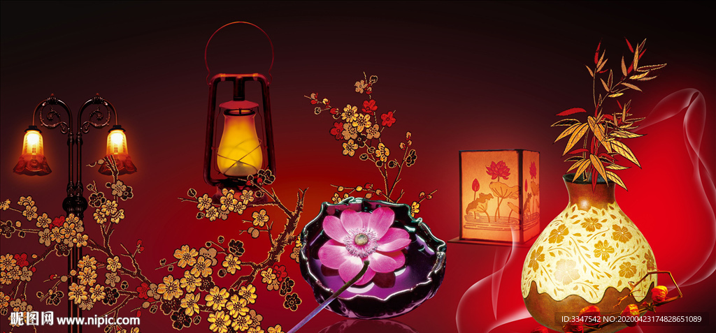红灯照 背景画