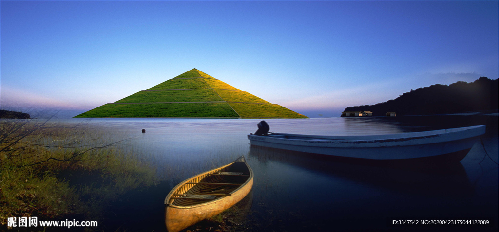 两忘烟水里 背景画