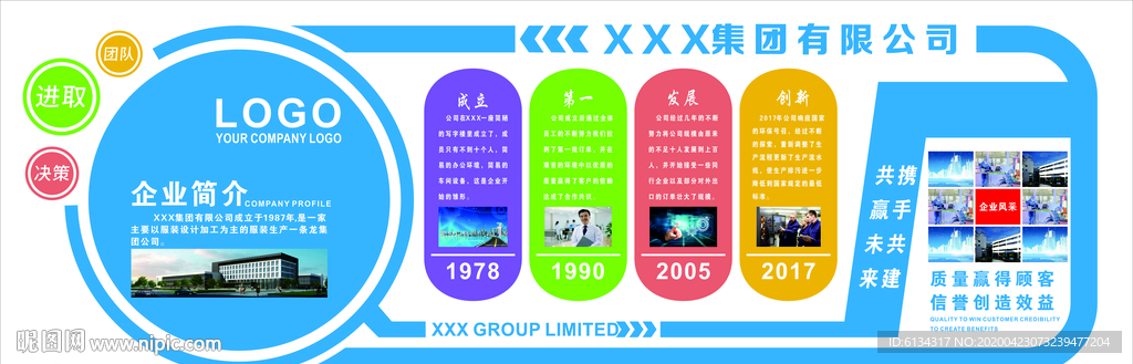 企业背景墙 企业文化海报 企业