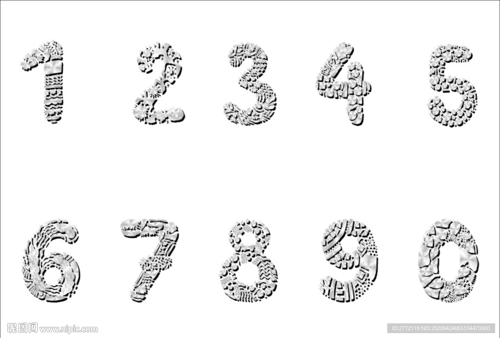 白银闪光  艺术数字