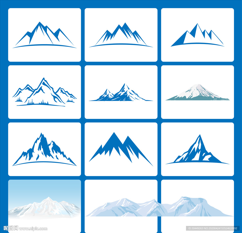 卡通北极融化的冰山图片素材-编号29445174-图行天下