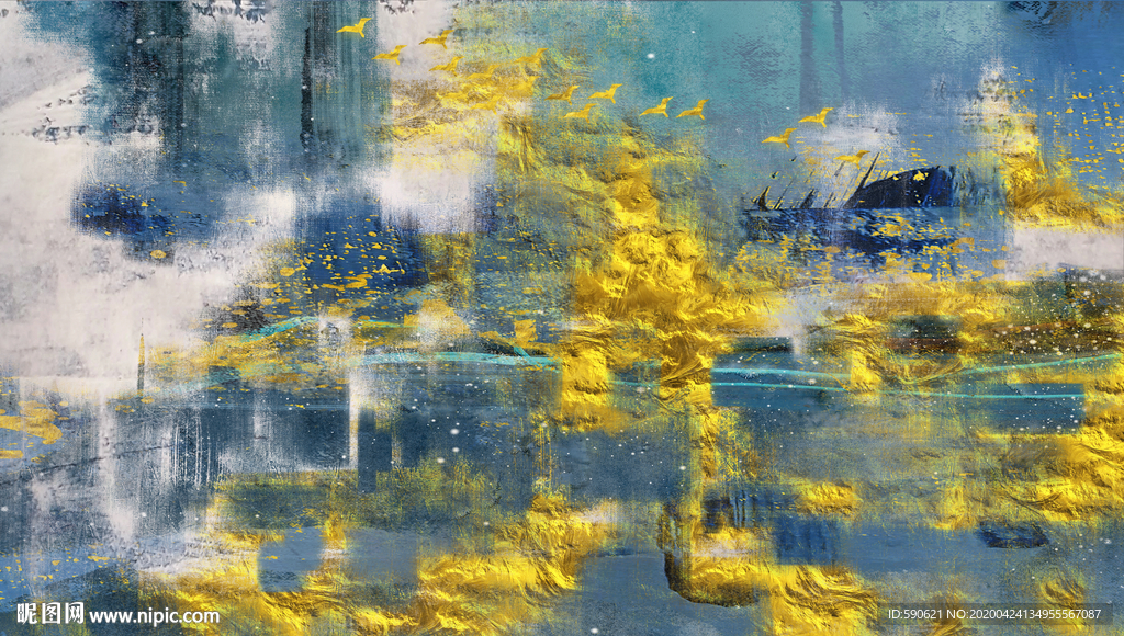 抽象油画
