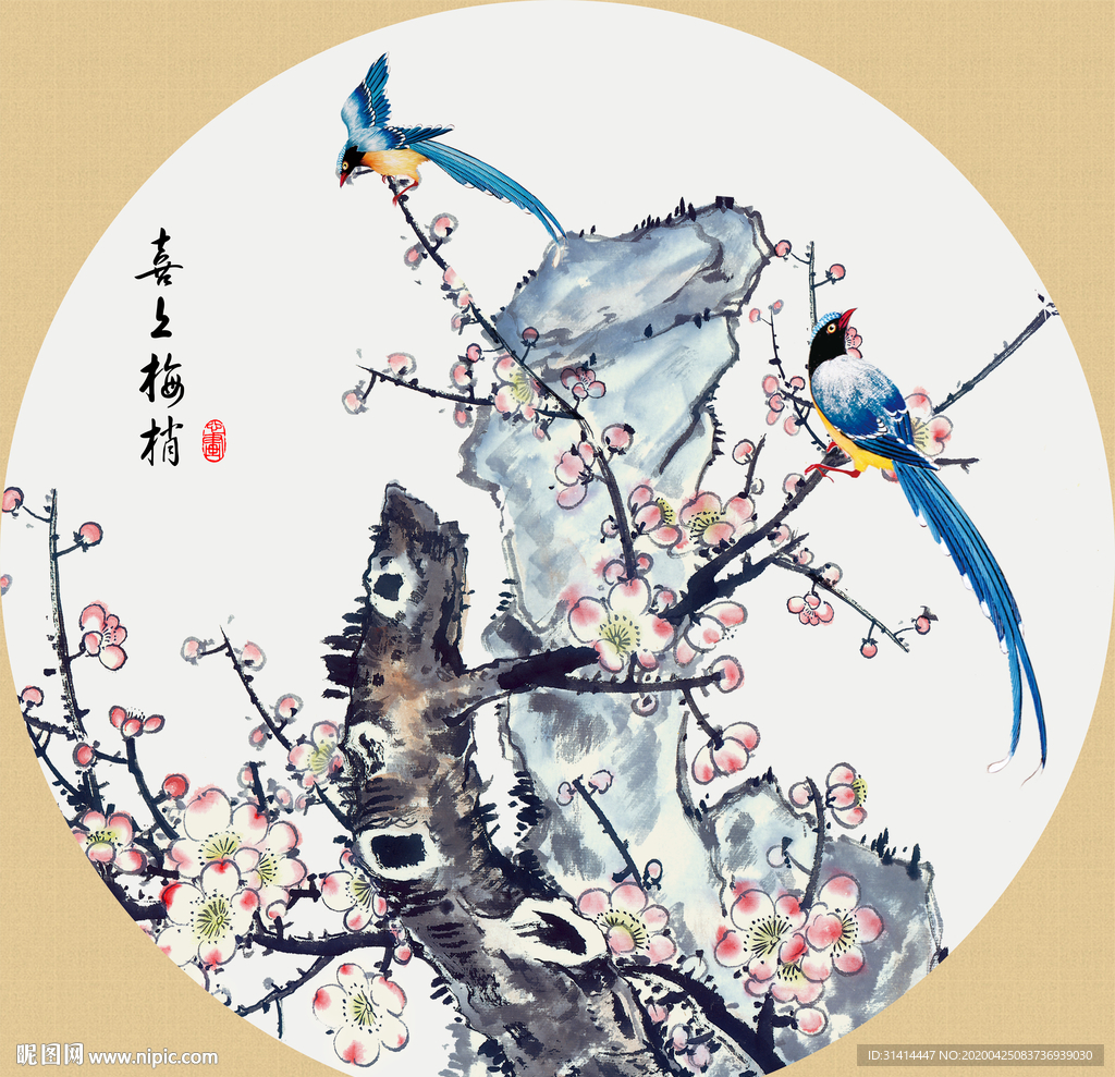 新中式花鸟工笔画