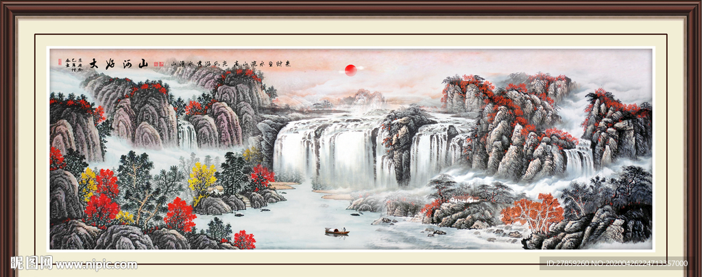 玄关山水画