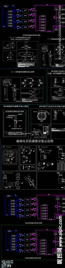 BAS系统传感器安装示意图