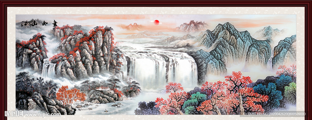 山水画国画山水画