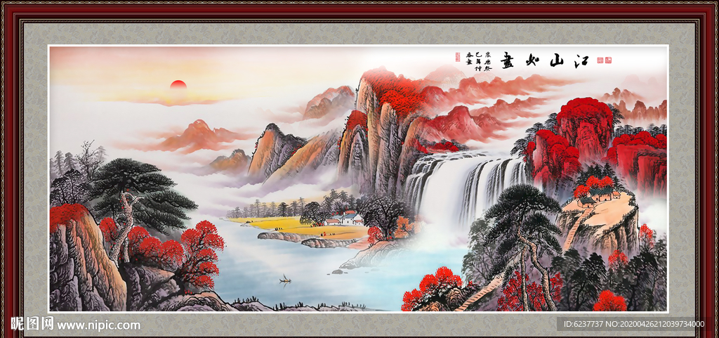 鸿运当头国画