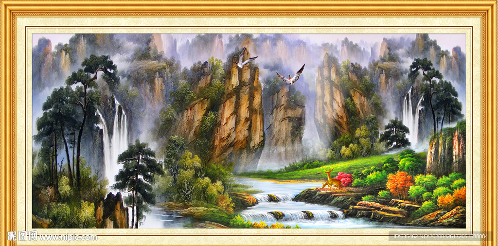 山水画国画山水画