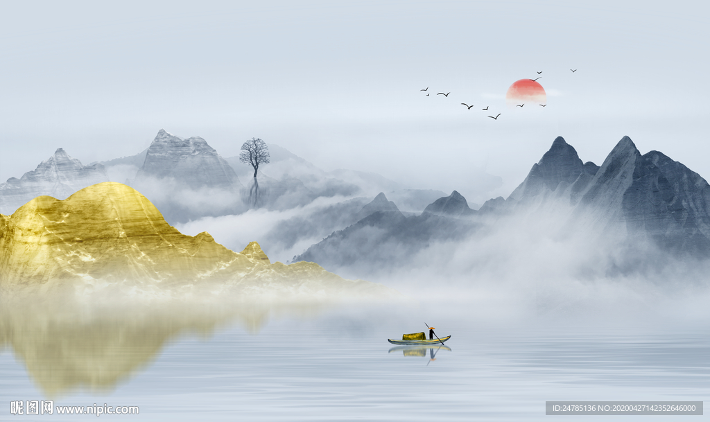 高端山水画