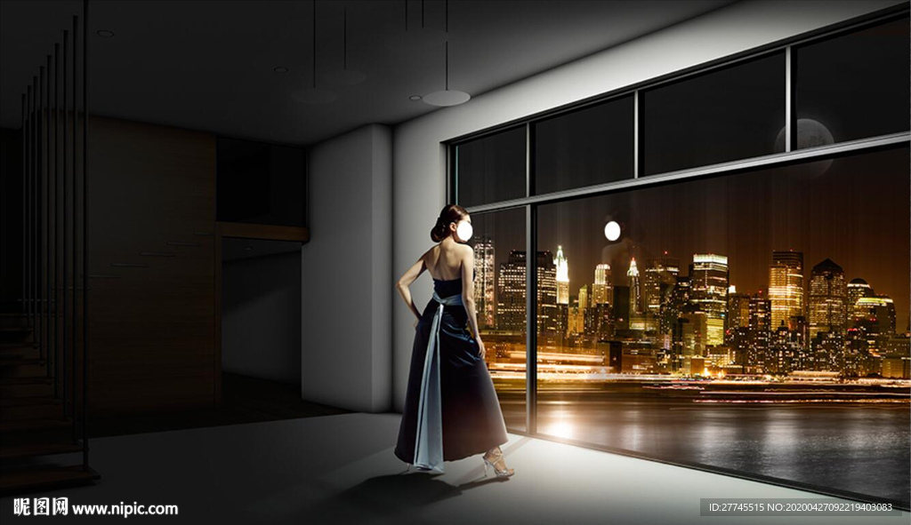 大气落地窗海报