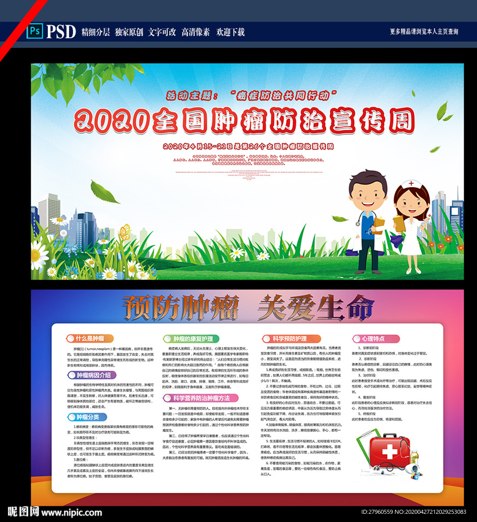 肿瘤预防 展板