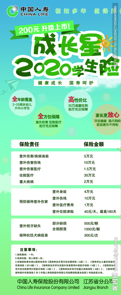 中国人寿成长星2020展架