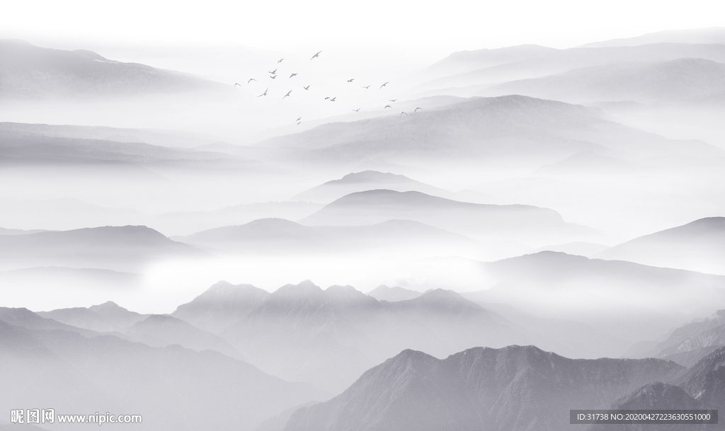 新中式山水画