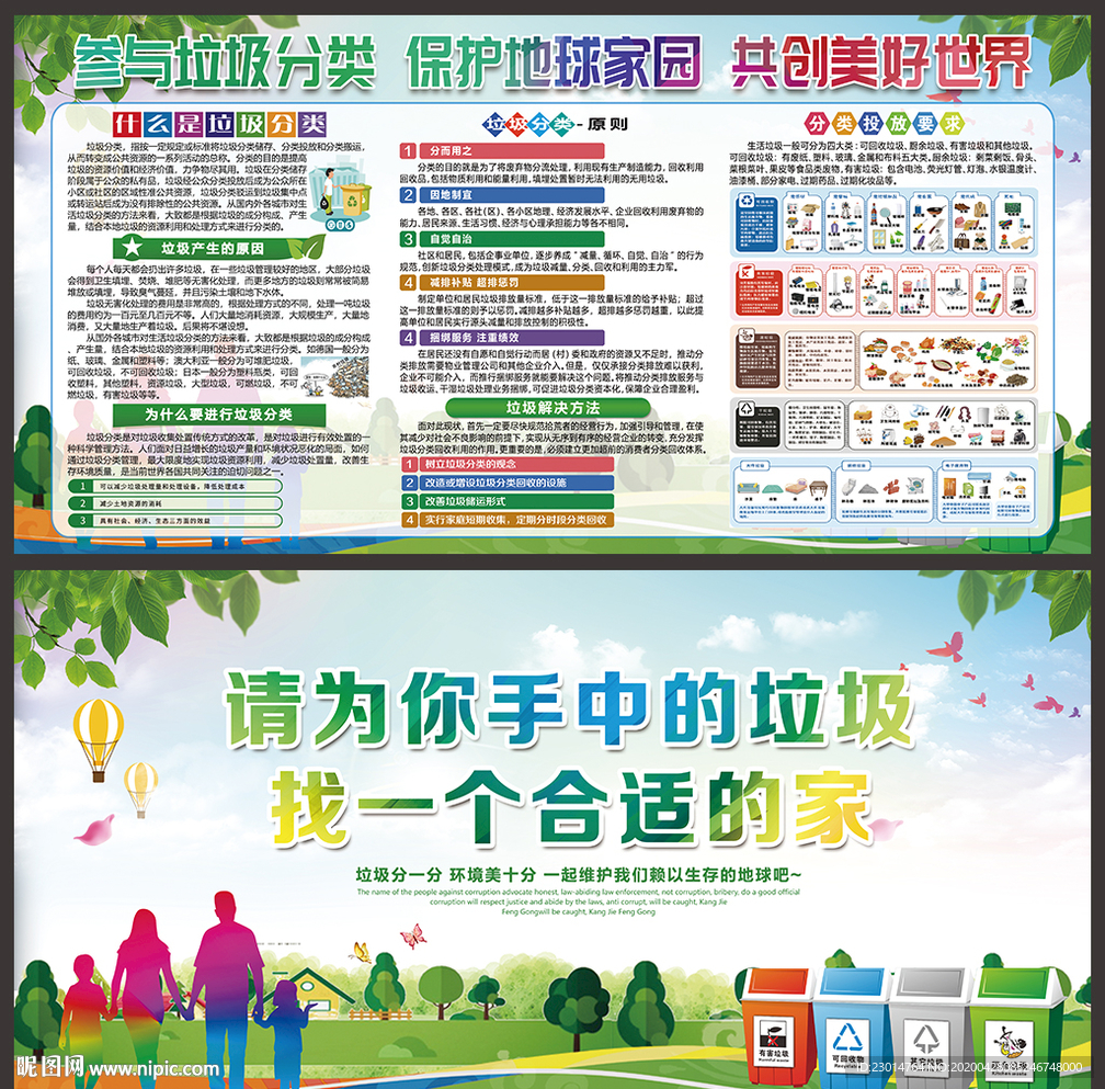 垃圾分类宣传栏