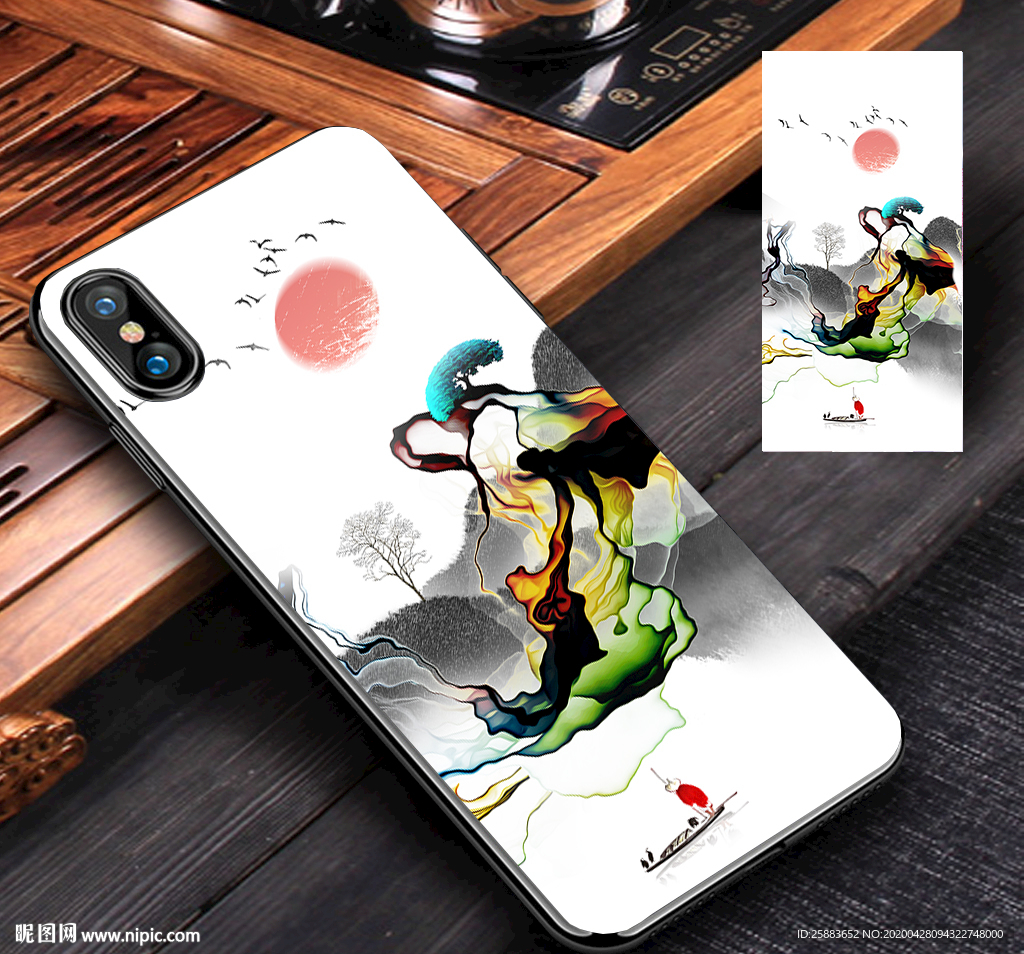 新中式手机壳模板