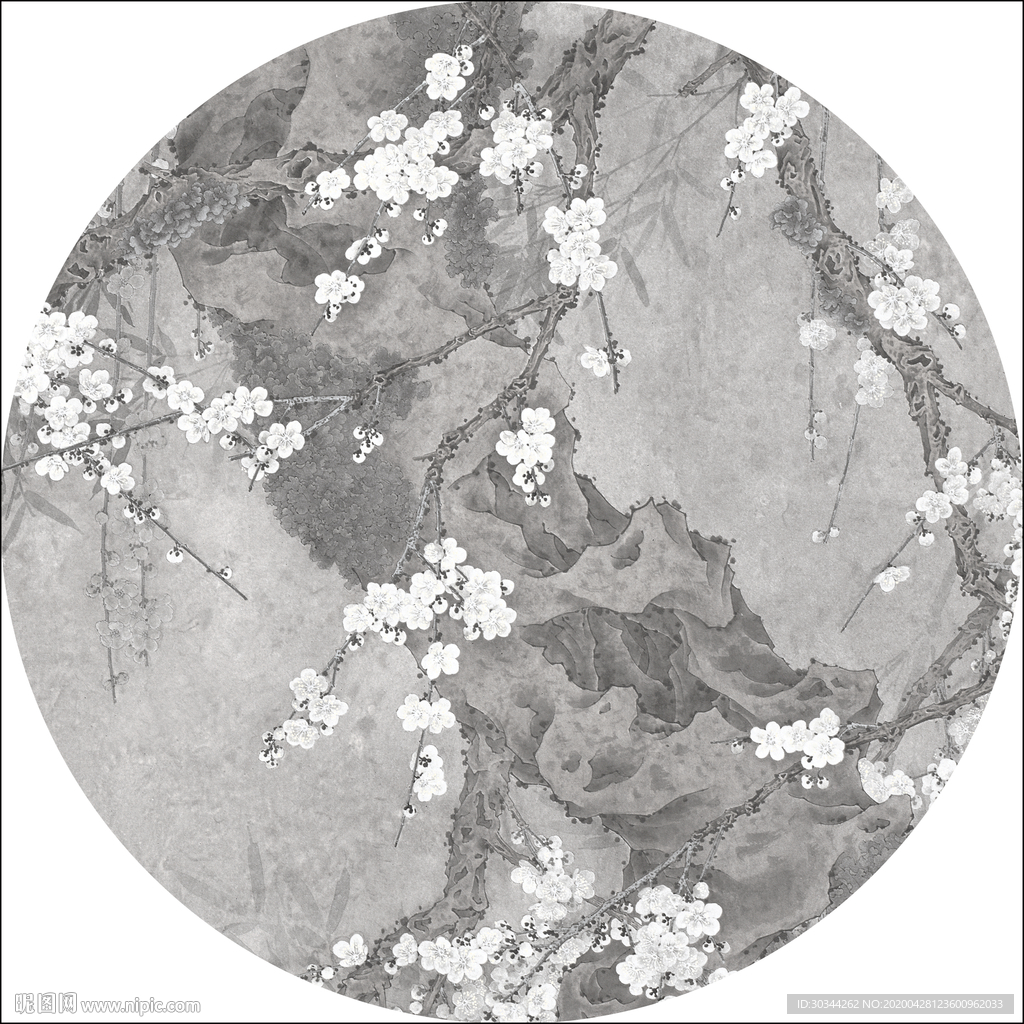 新中式装饰画画芯