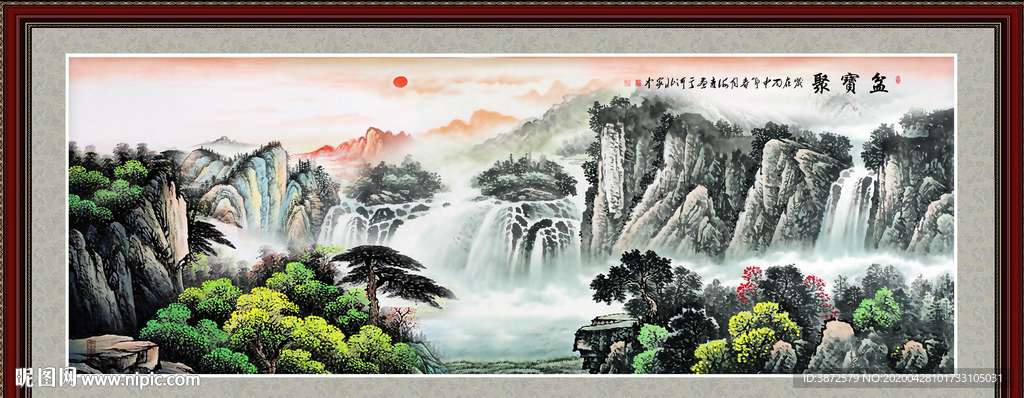 山水画国画山水画