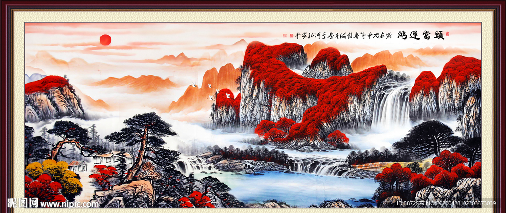 山水画国画山水画