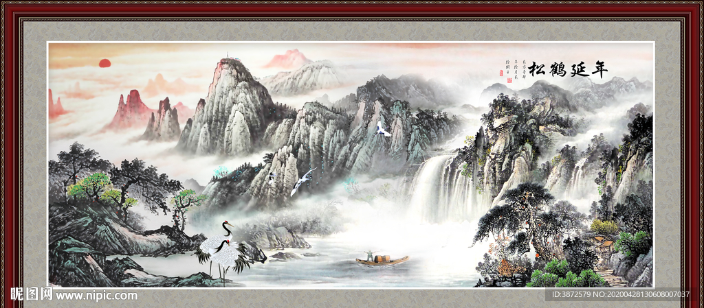 山水画国画山水画