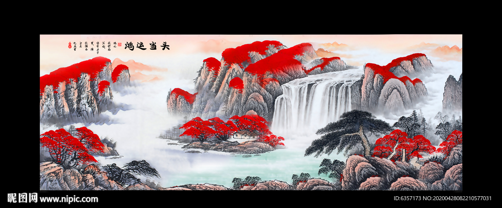 山水画国画山水画