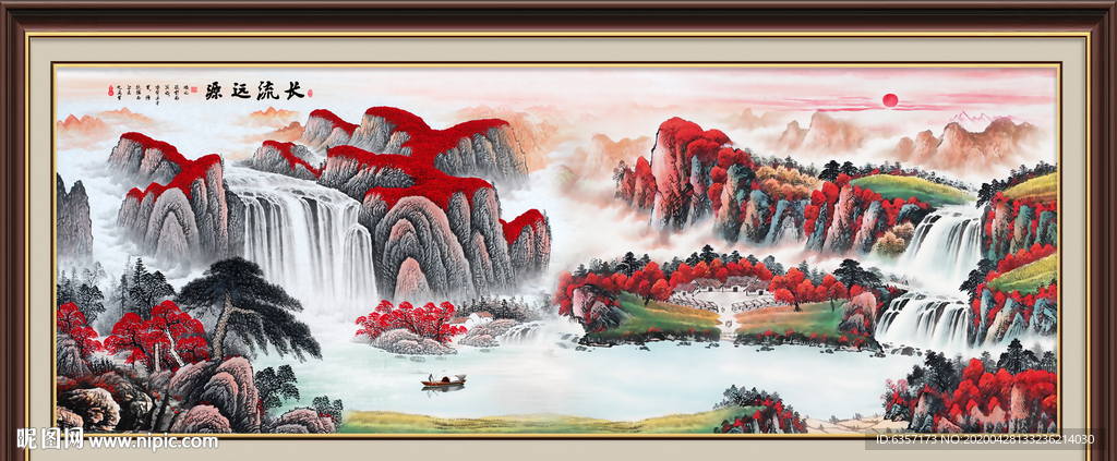 山水画国画山水画