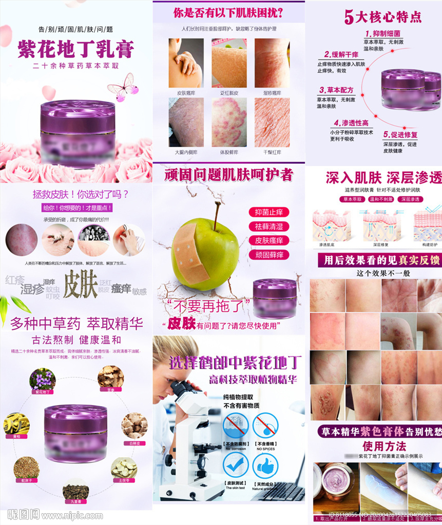 紫花地丁详情页