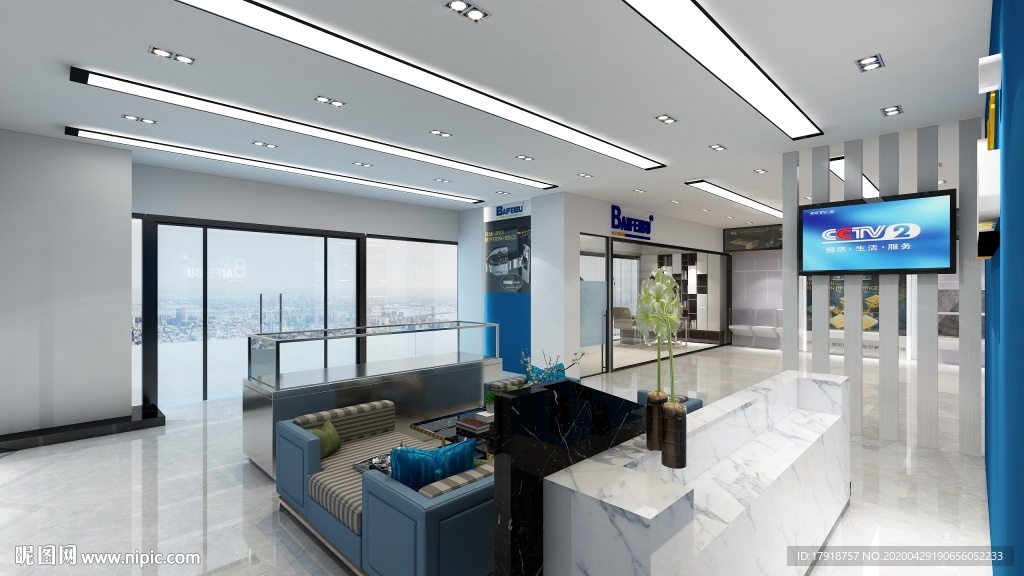 展厅大堂效果图