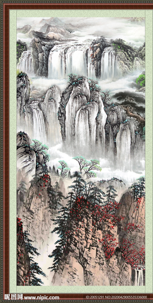 竖幅中国画