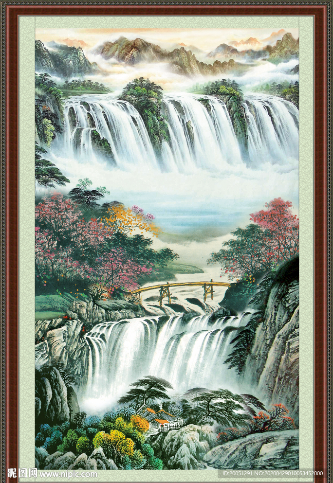 竖幅中国画
