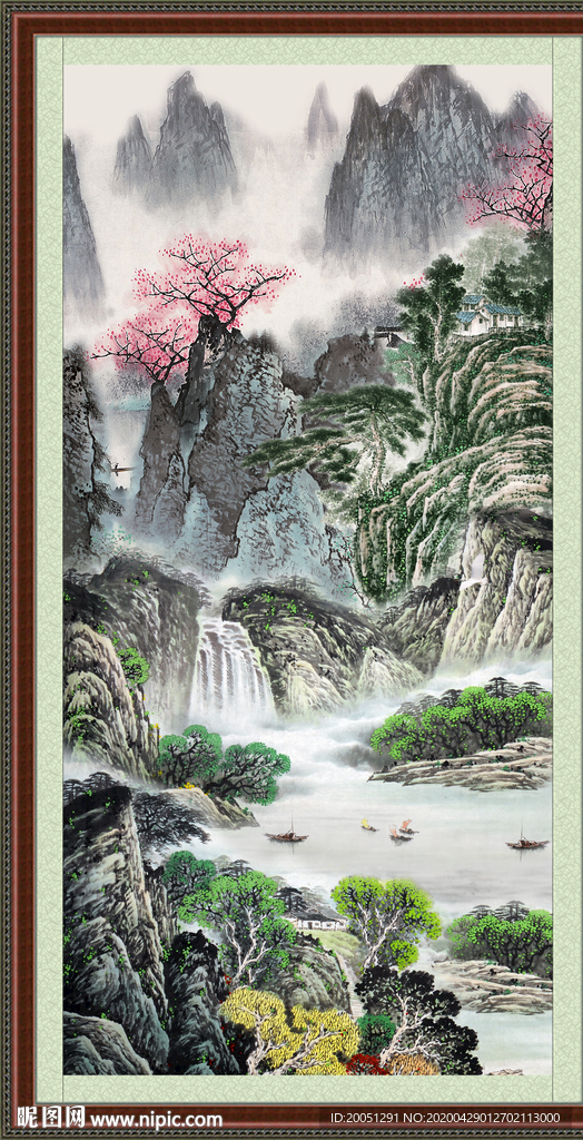 竖幅中国画