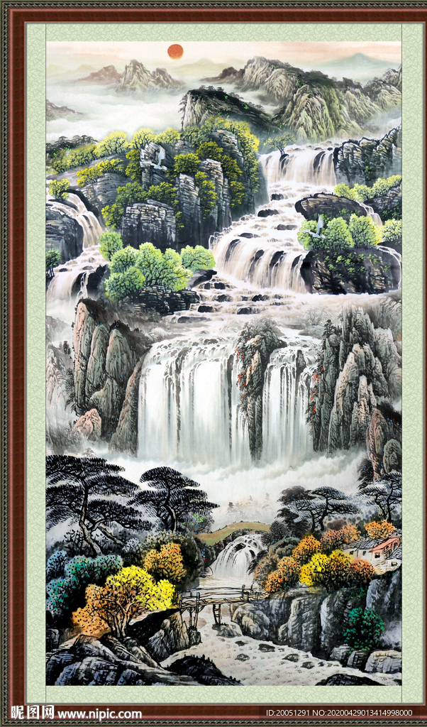 竖幅中国画