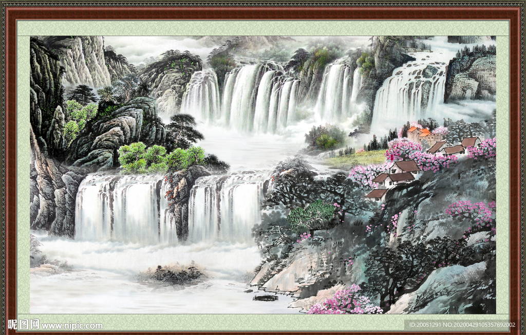 巨幅山水画