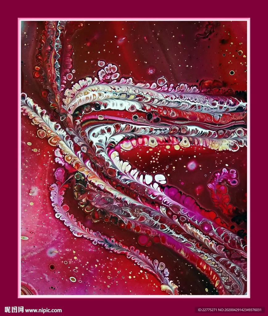 红色抽象晕染背景