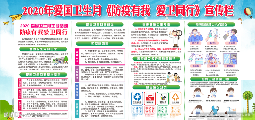 爱国卫生月宣传栏