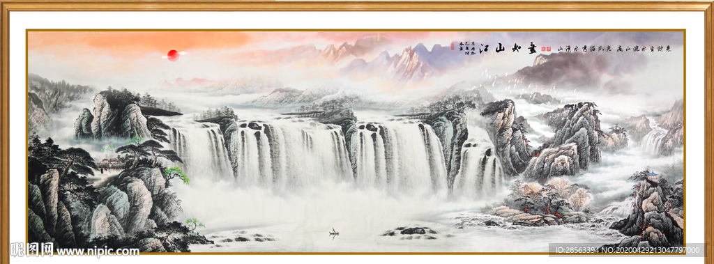 山水画国画山水画